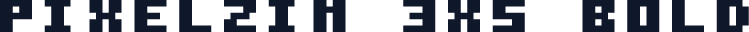 Pixelzim 3x5 Bold