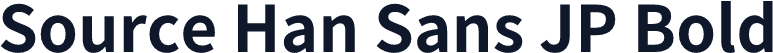 Source Han Sans JP Bold