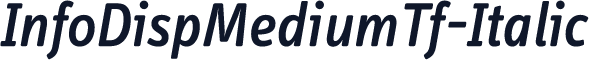 InfoDispMediumTf-Italic