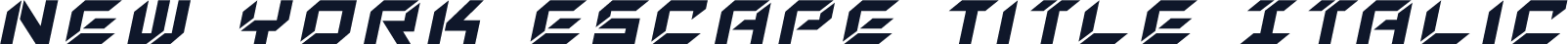 New York Escape Title Italic