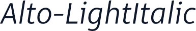 Alto-LightItalic