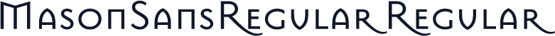 MasonSansRegular Regular