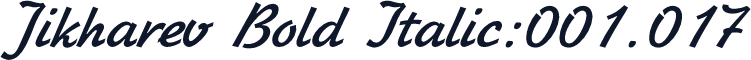 Jikharev Bold Italic:001.017