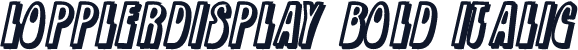 LopplerDisplay Bold Italic