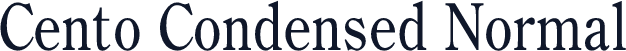 Cento Condensed Normal