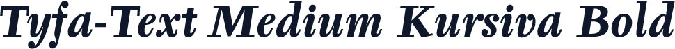 Tyfa-Text Medium Kursiva Bold