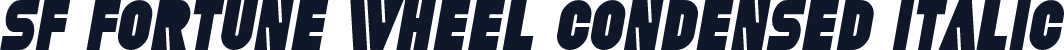 SF Fortune Wheel Condensed Italic