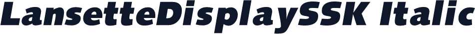 LansetteDisplaySSK Italic