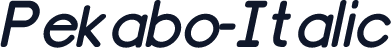 Pekabo-Italic