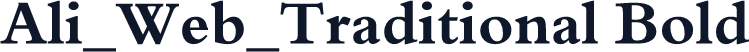 Ali_Web_Traditional Bold