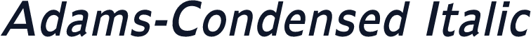 Adams-Condensed Italic