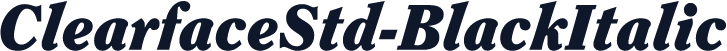 ClearfaceStd-BlackItalic