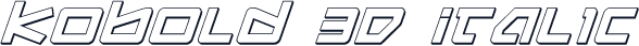 Kobold 3D Italic