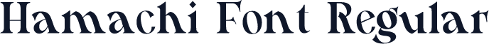 Hamachi Font Regular