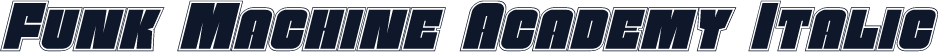 Funk Machine Academy Italic