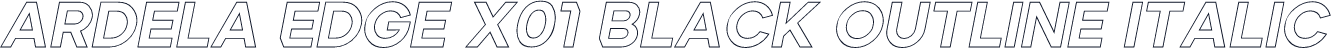Ardela Edge X01 Black Outline Italic