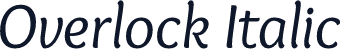 Overlock Italic