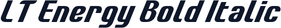 LT Energy Bold Italic