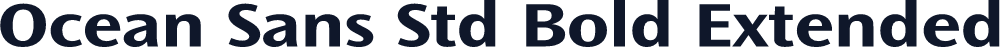 Ocean Sans Std Bold Extended