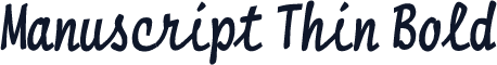 Manuscript Thin Bold