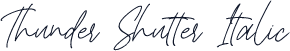 Thunder Shutter Italic