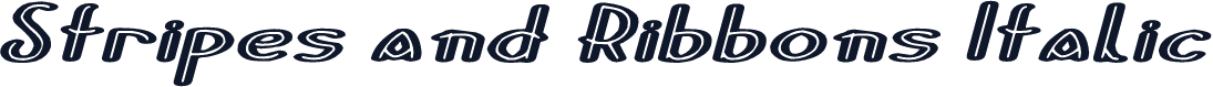 Stripes and Ribbons Italic