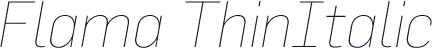 Flama ThinItalic