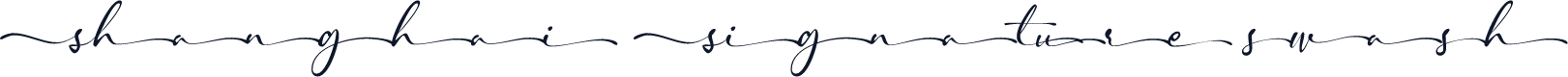 Shanghai Signature swash