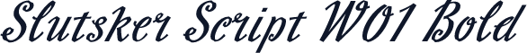 Slutsker Script W01 Bold