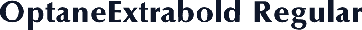 OptaneExtrabold Regular