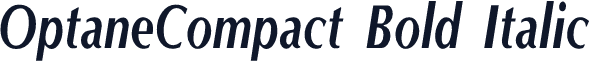OptaneCompact Bold Italic