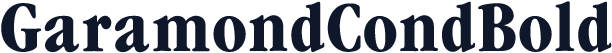 GaramondCondBold