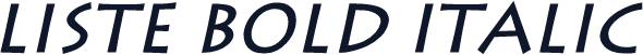 Liste Bold Italic