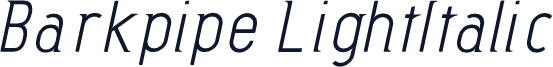Barkpipe LightItalic