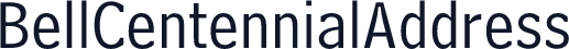 BellCentennialAddress