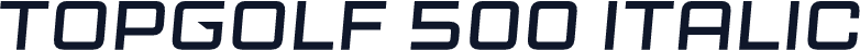 Topgolf 500 Italic