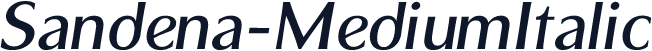 Sandena-MediumItalic