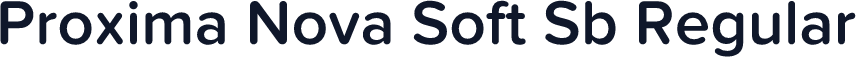 Proxima Nova Soft Sb Regular