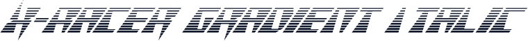 X-Racer Gradient Italic