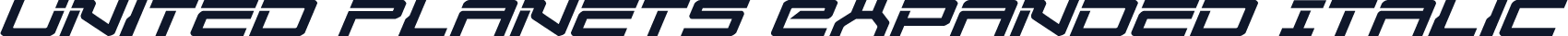 United Planets Expanded Italic