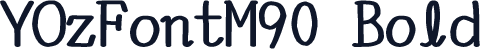 YOzFontM90 Bold