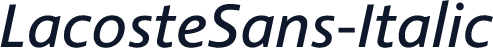 LacosteSans-Italic
