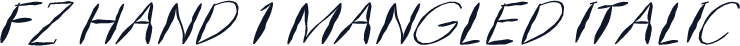 FZ HAND 1 MANGLED ITALIC