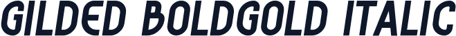 Gilded BoldGold Italic