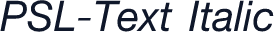 PSL-Text Italic