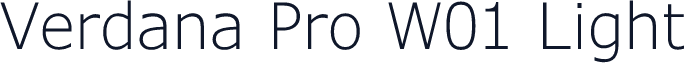 Verdana Pro W01 Light