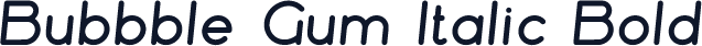 Bubbble Gum Italic Bold