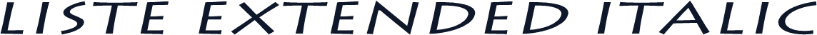 Liste Extended Italic
