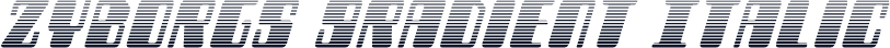 Zyborgs Gradient Italic