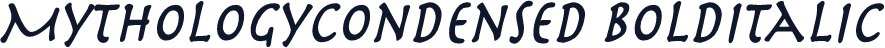MythologyCondensed BoldItalic
